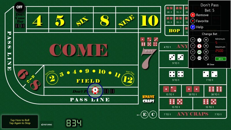 Pass Line opklada